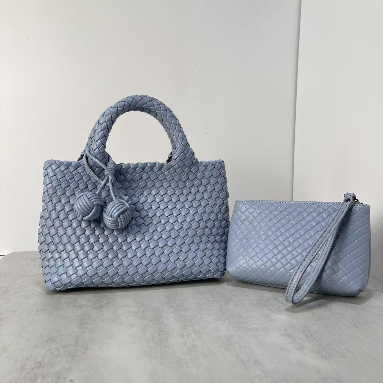 Túi xách dệt màu Macaron - 图片 11