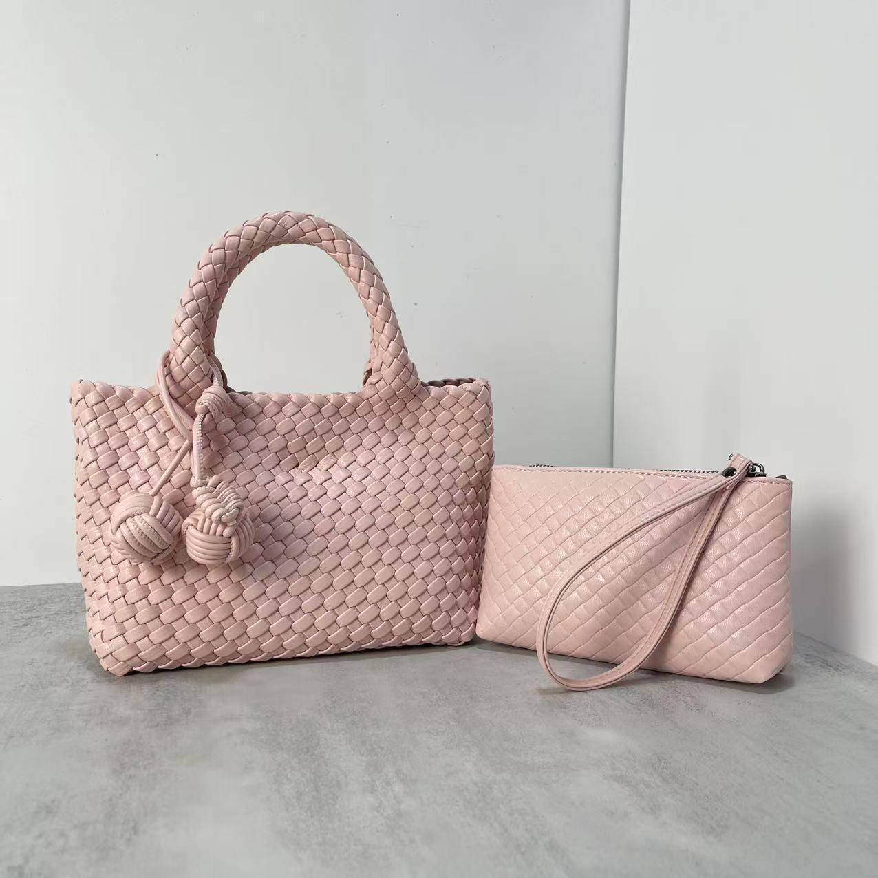 Túi xách dệt màu Macaron - 图片 14