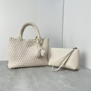 Túi xách dệt bằng da mềm - 图片 13