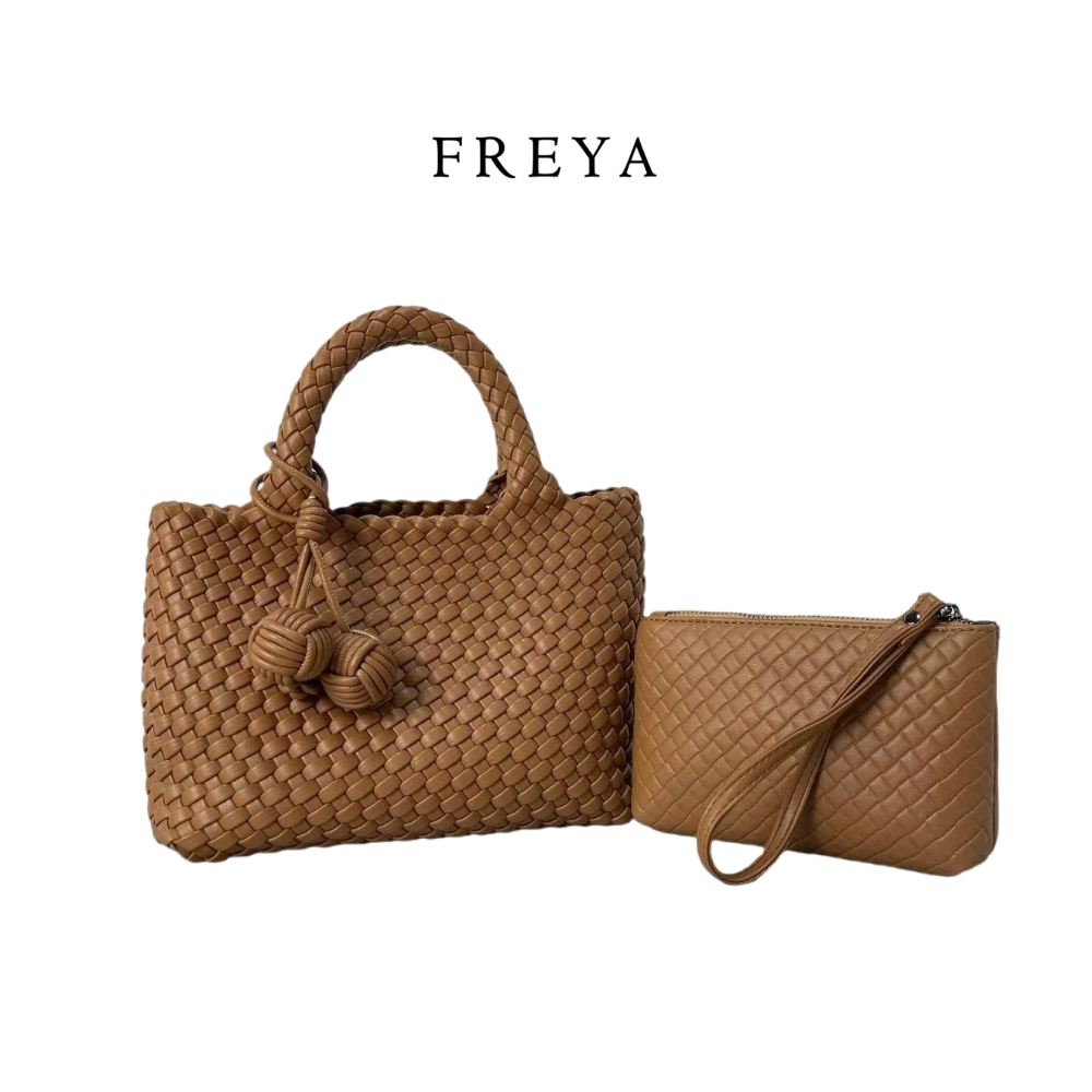 Túi xách dệt bằng da mềm - 图片 1