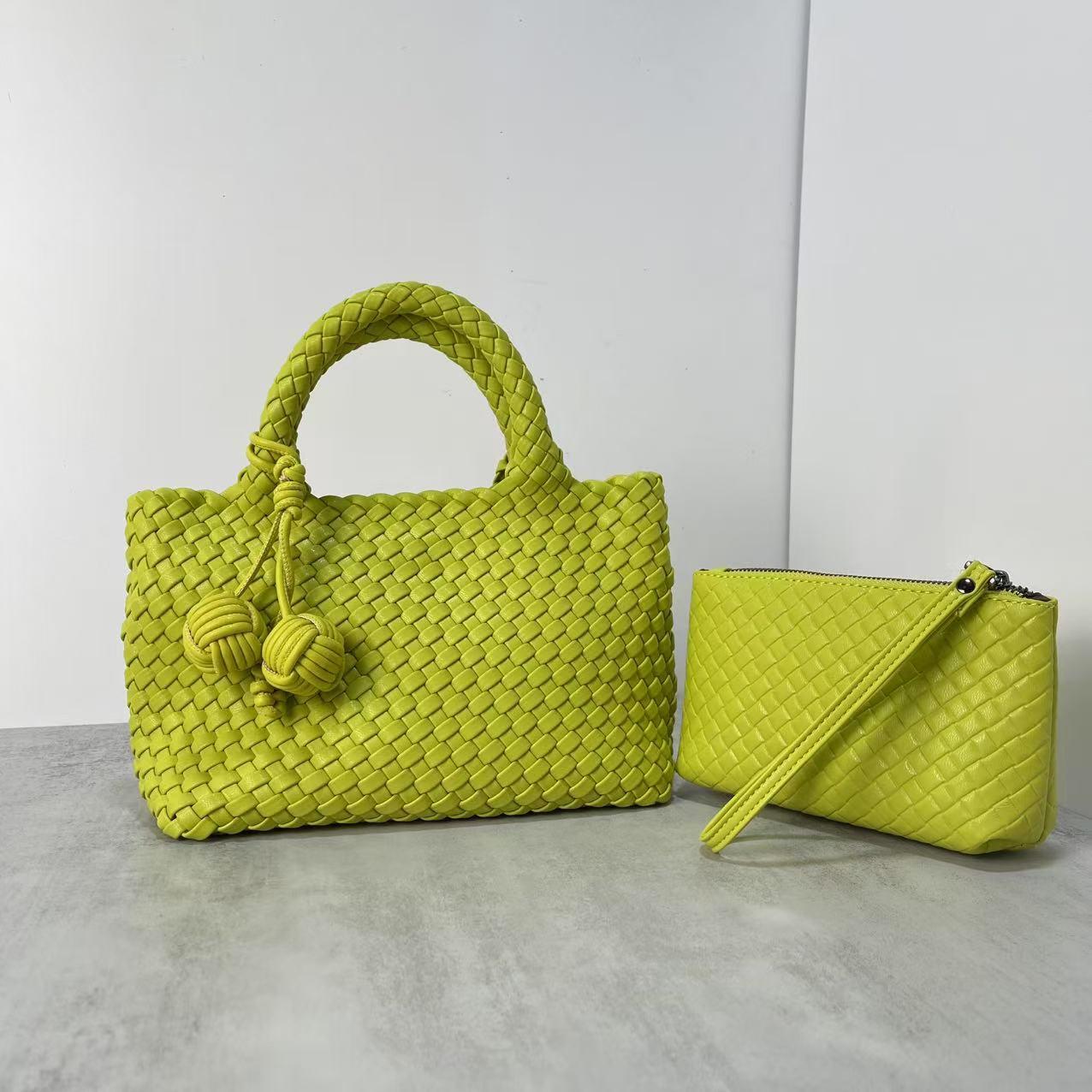 Túi xách dệt bằng da mềm - 图片 15