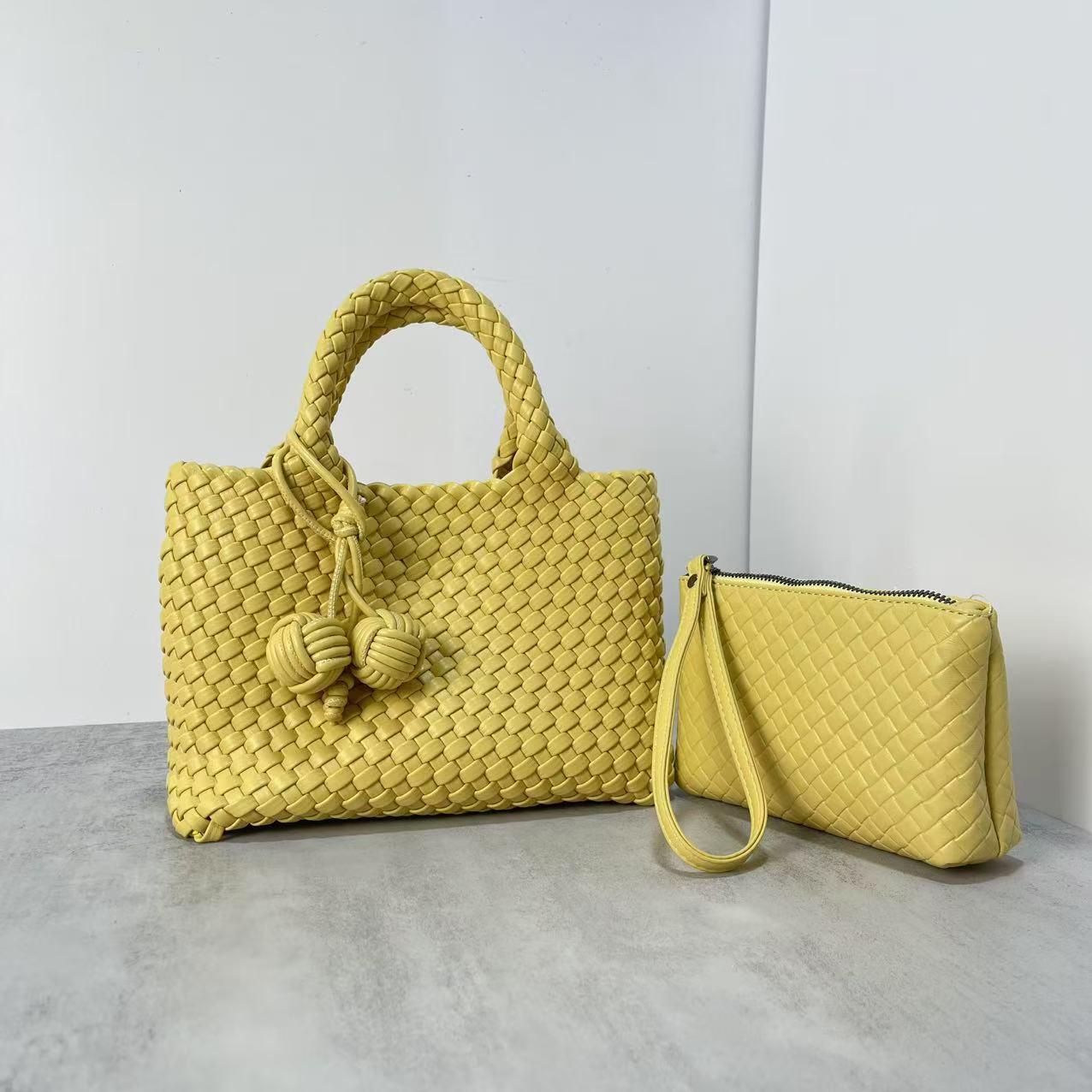 Túi xách dệt bằng da mềm - 图片 11