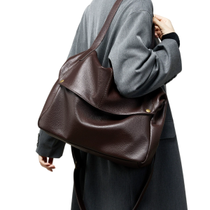 Cặp Tài Liệu Da Bò Thật FREYA, Túi Tote Sức Chứa Lớn, Túi Đeo Vai Đơn Giản, Dành Cho Nữ, Túi Đeo Chéo Thường Ngày