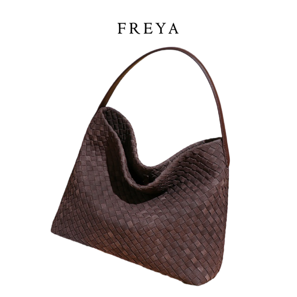 Suede Da Dệt Tote Túi (34*29*11 CM)