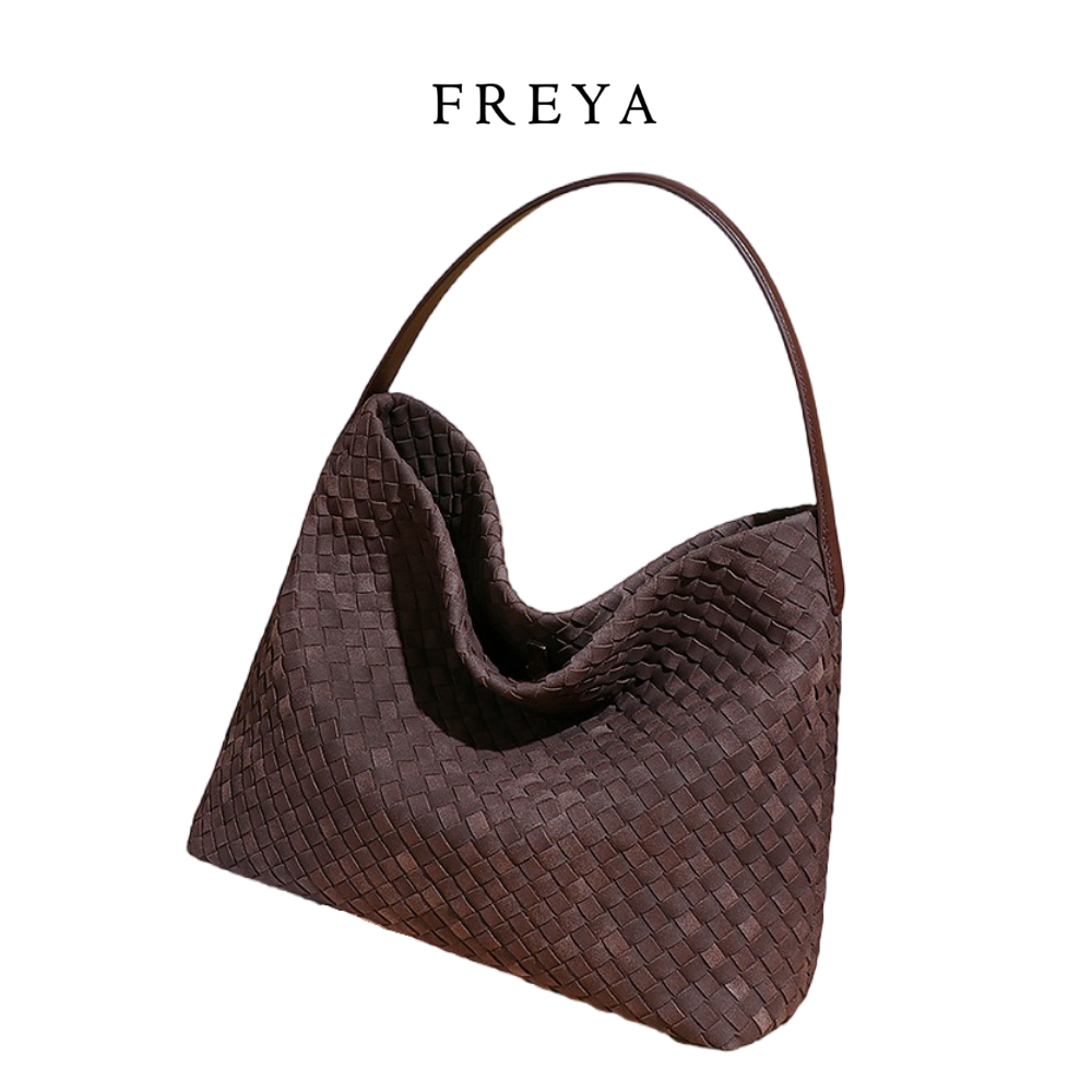 Suede Da Dệt Tote Túi (34*29*11 CM) - 图片 6