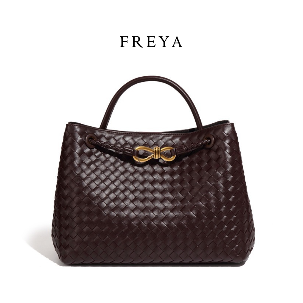 Kích thước lớn da dệt túi xách (32*17*20 cm) - 图片 3