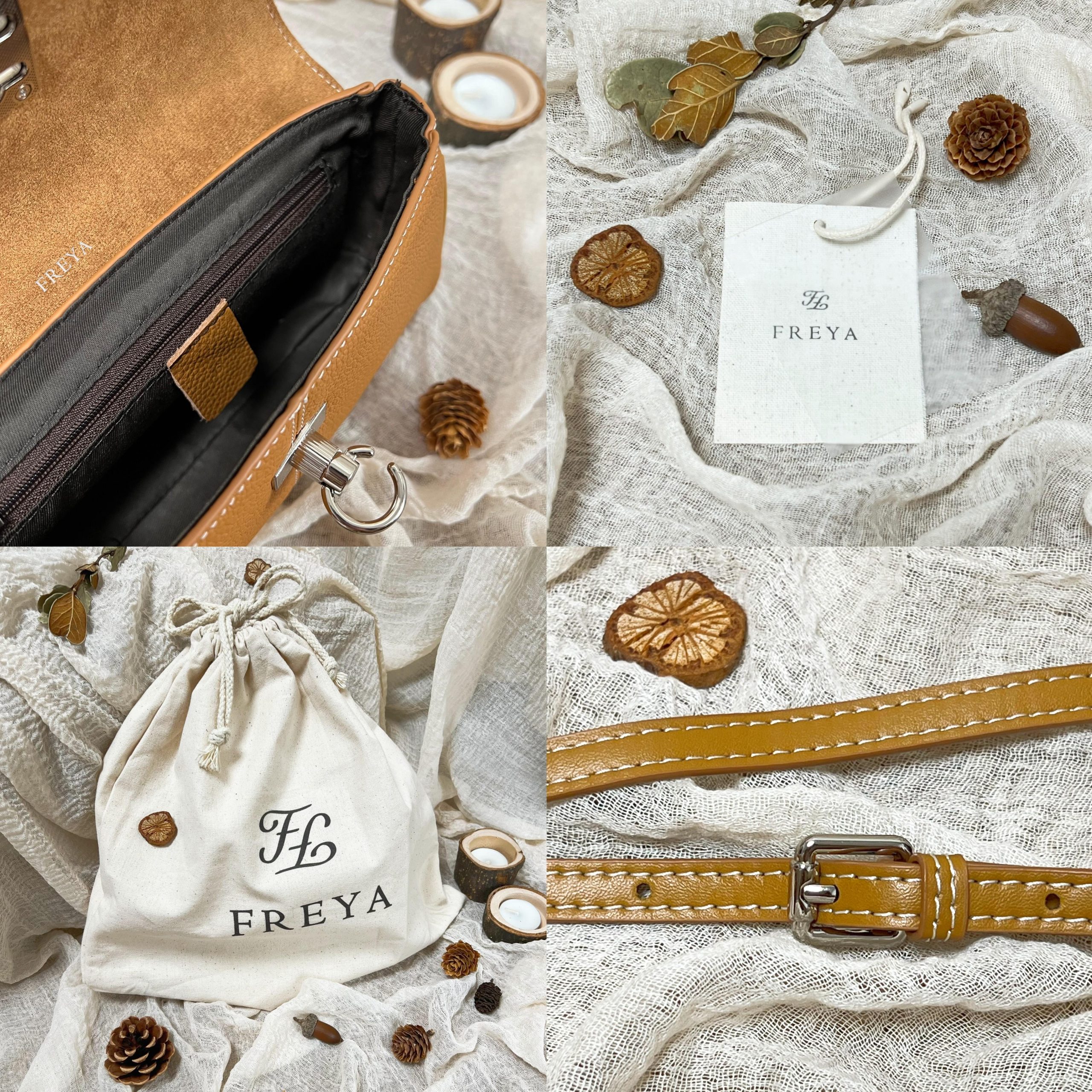 Túi xách da chính hãng Mini - 图片 6