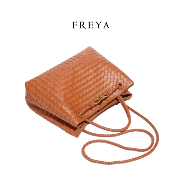 Kích thước lớn da dệt túi xách (32*17*20 cm)