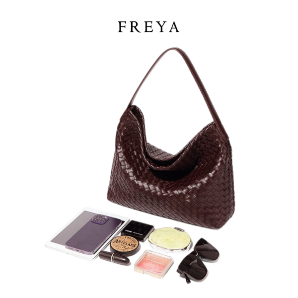 Túi Tote Dệt Bằng Da (35*27*13 CM)