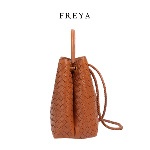 Kích thước lớn da dệt túi xách (32*17*20 cm)