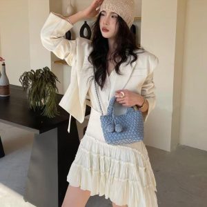 Macaron dệt Tote Bag - 图片 2