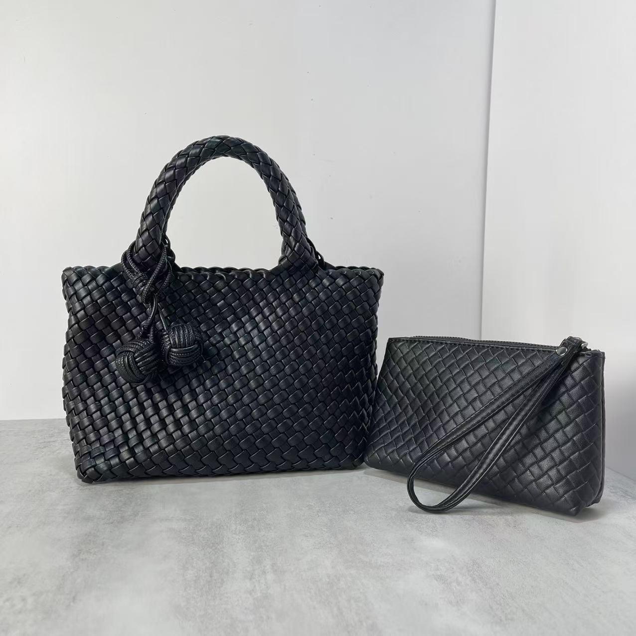 Túi xách dệt bằng da mềm - 图片 4