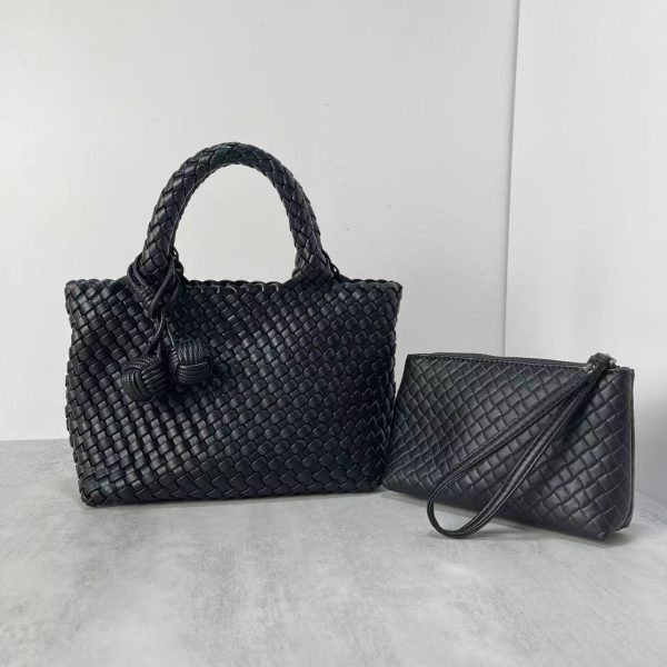 Túi xách dệt màu Macaron