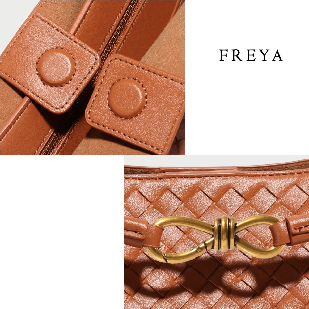 Kích thước lớn da dệt túi xách (32*17*20 cm) - 图片 7