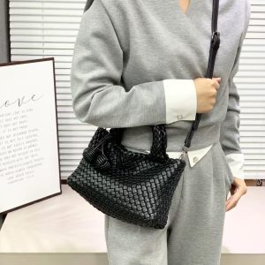 Túi xách dệt bằng da mềm - 图片 9