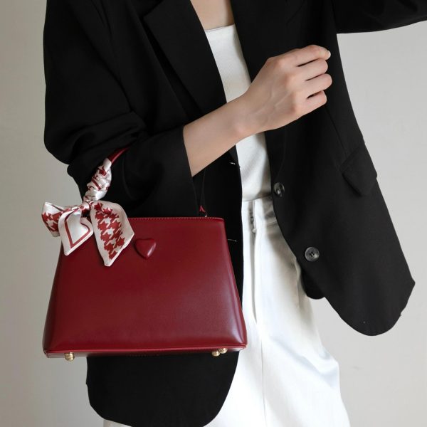 Túi xách công suất lớn màu đỏ cao cấp