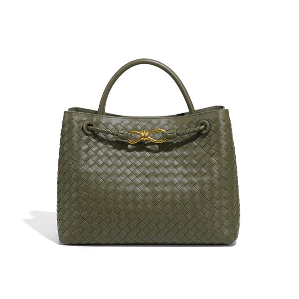 Kích thước lớn da dệt túi xách (32*17*20 cm)