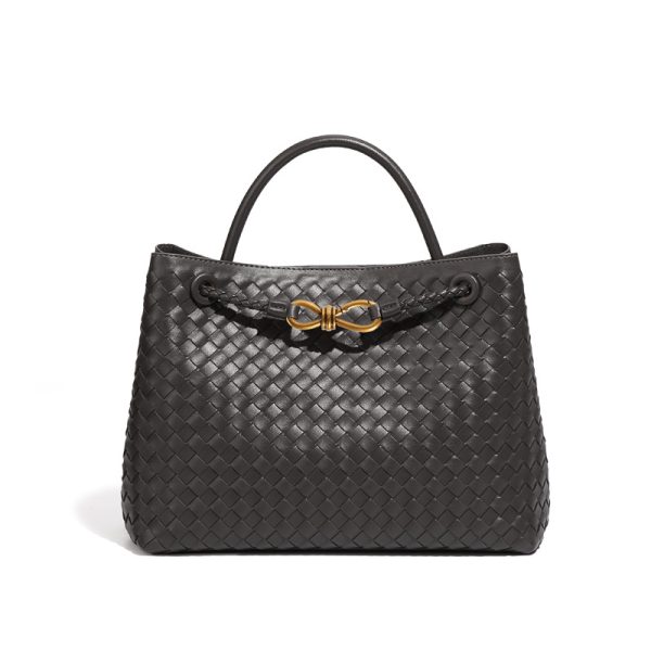 Kích thước lớn da dệt túi xách (32*17*20 cm)