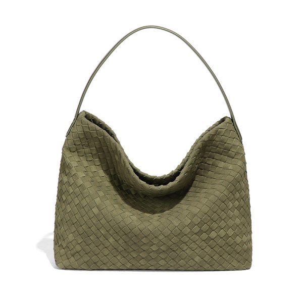 Suede Da Dệt Tote Túi (34*29*11 CM)