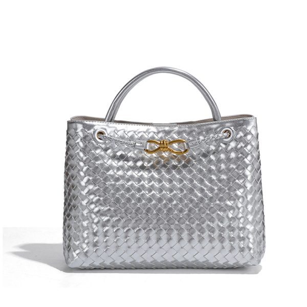 Kích thước lớn da dệt túi xách (32*17*20 cm)