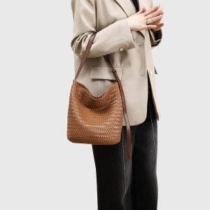 Túi dệt bằng da công suất lớn - 图片 2