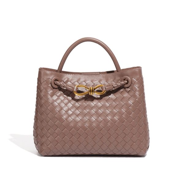 Kích thước lớn da dệt túi xách (32*17*20 cm)