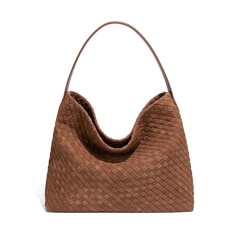 Suede Da Dệt Tote Túi (34*29*11 CM) - 图片 11
