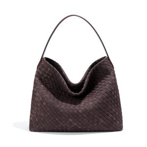 Suede Da Dệt Tote Túi (34*29*11 CM) - 图片 16