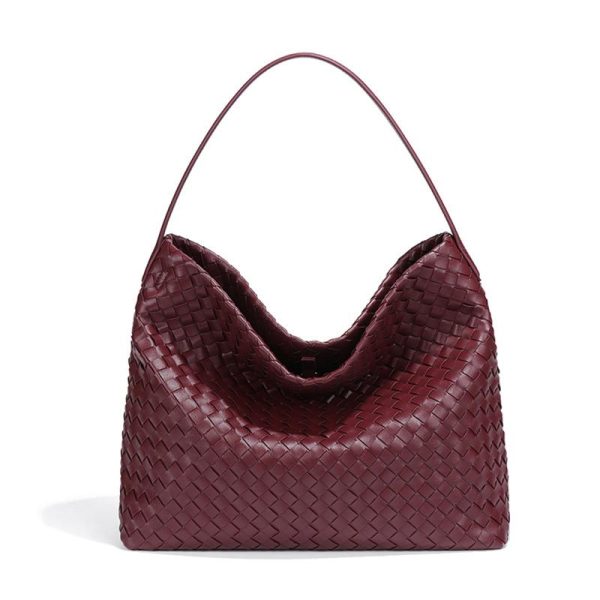 Túi Tote Dệt Bằng Da (35*27*13 CM)