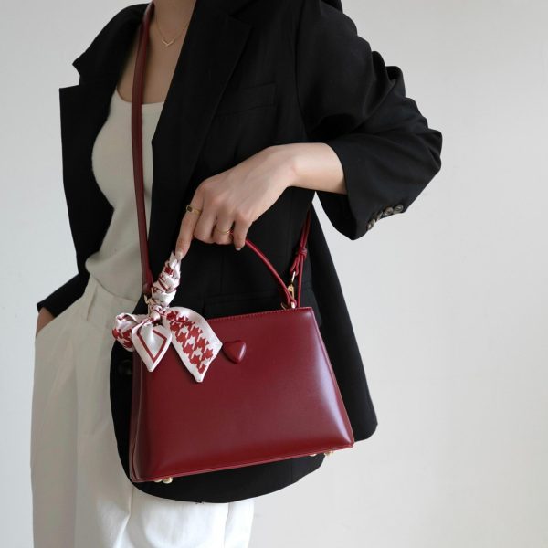 Túi xách công suất lớn màu đỏ cao cấp