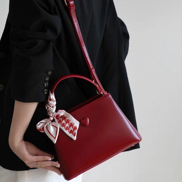 Túi xách công suất lớn màu đỏ cao cấp