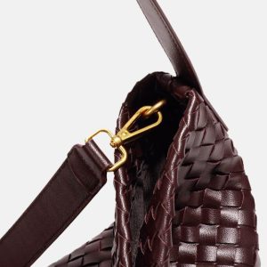 Túi Tote Dệt Bằng Da (35*27*13 CM) - 图片 5