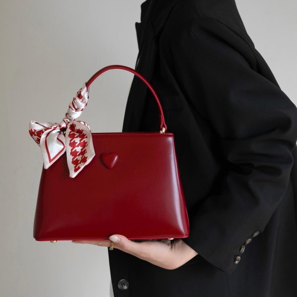 Túi xách công suất lớn màu đỏ cao cấp