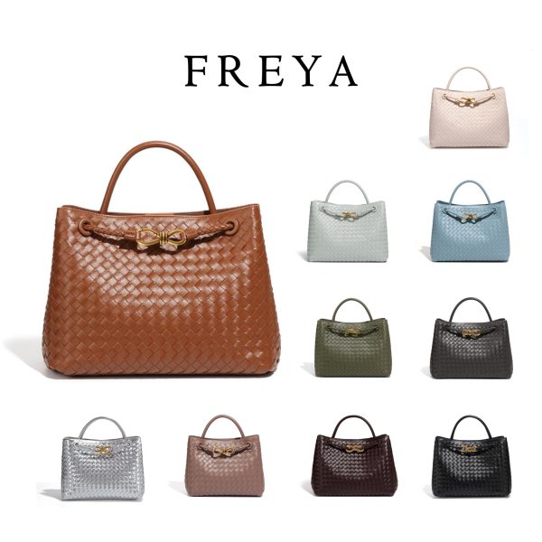 Kích thước lớn da dệt túi xách (32*17*20 cm)