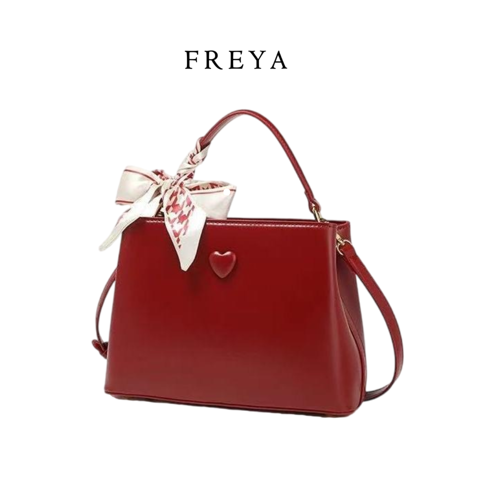 Túi xách công suất lớn màu đỏ cao cấp - 图片 1