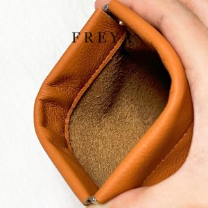 Túi lưu trữ tiền xu bằng da thật - 图片 3