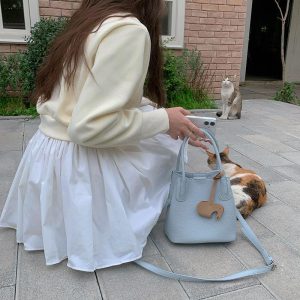 Túi xô Hàn Quốc đơn giản cho mùa xuân và mùa hè - 图片 6