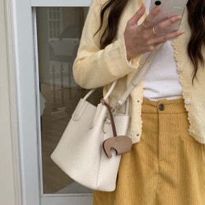 Túi xô Hàn Quốc đơn giản cho mùa xuân và mùa hè - 图片 9