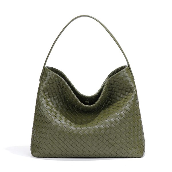 Túi Tote Dệt Bằng Da (35*27*13 CM)