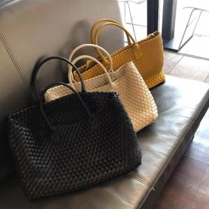 Mềm da dệt Tote Bag - 图片 3