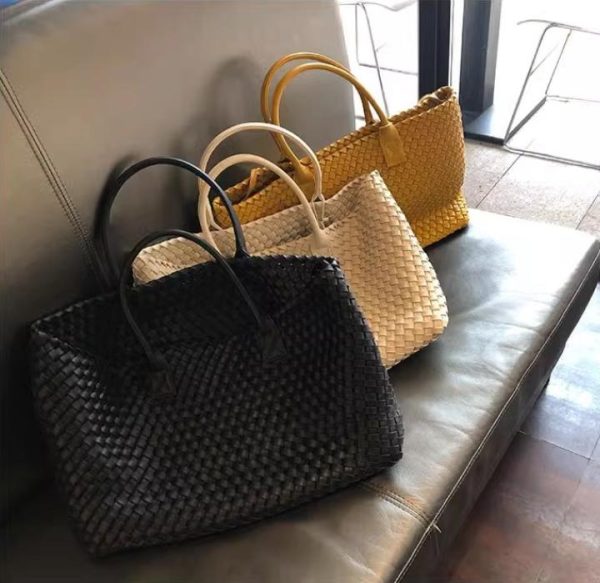 Mềm da dệt Tote Bag