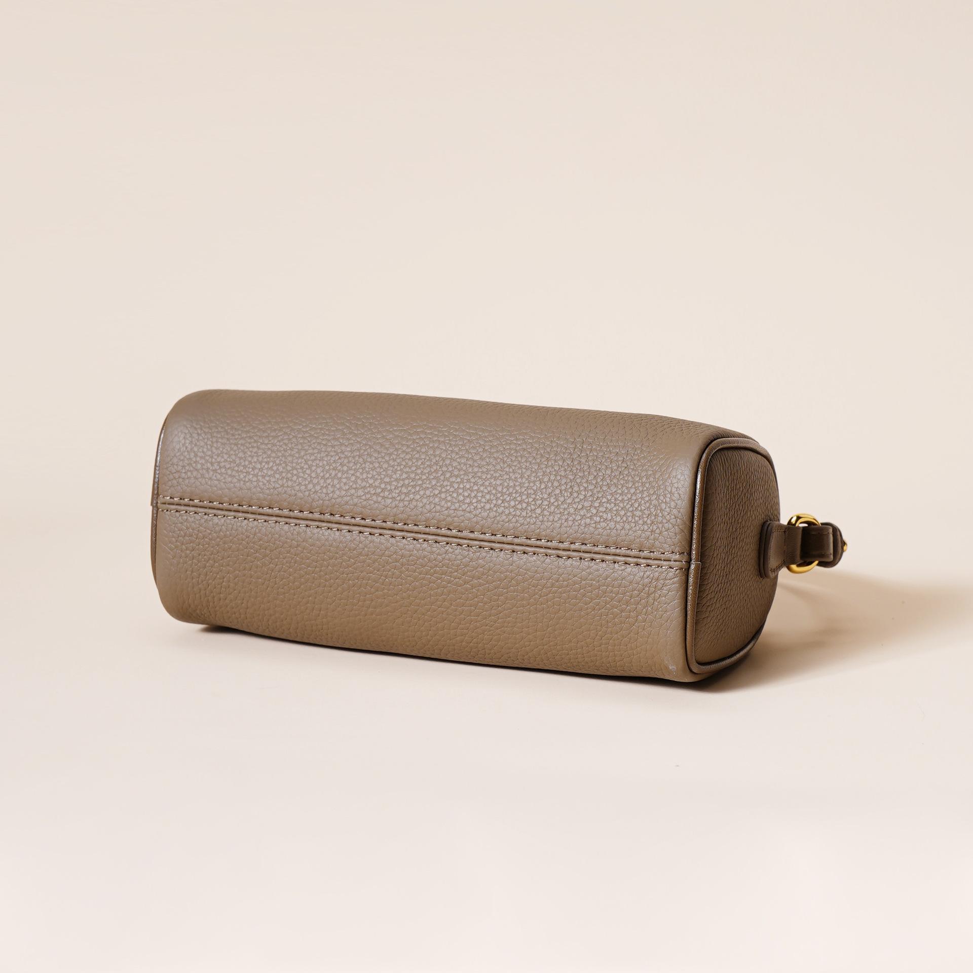 Túi da bò Boston đơn giản cho phụ nữ - 图片 4