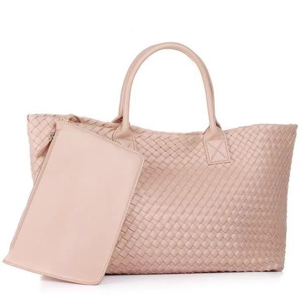 Mềm da dệt Tote Bag