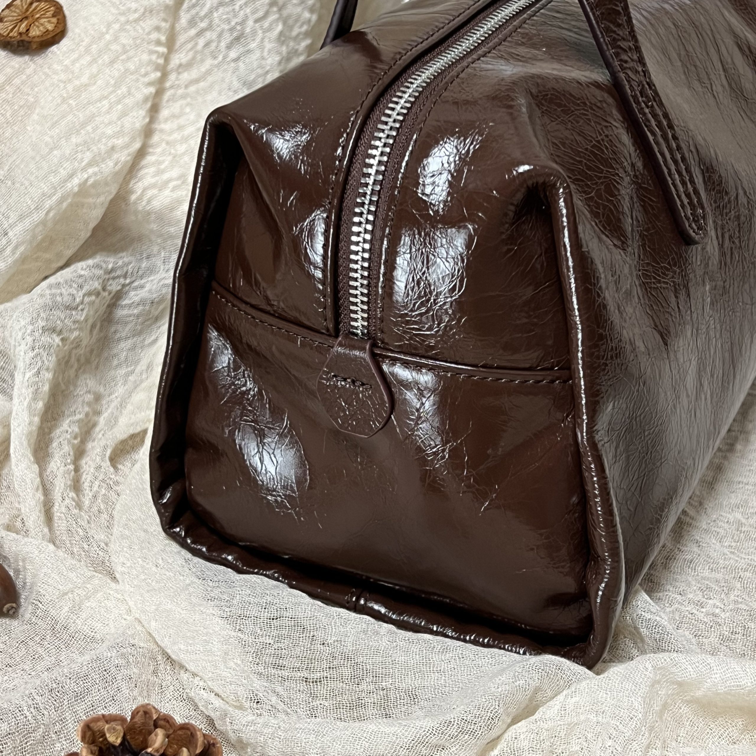 Công suất lớn sáp da tote túi - 图片 6